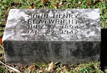 John Henry Boatwright Gravestone