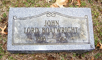 John Lord Boatwright Marker