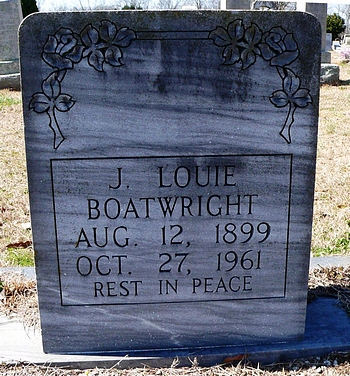 John Louis Boatwright Gravestone