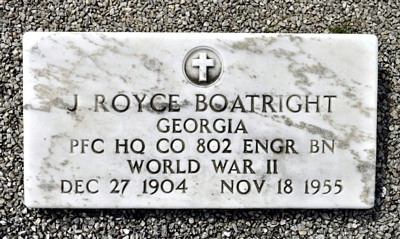 John Royce Boatright Marker