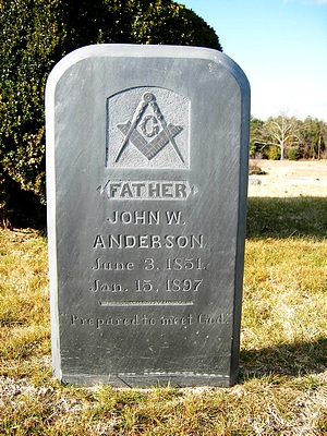 John Williams Anderson Gravestone