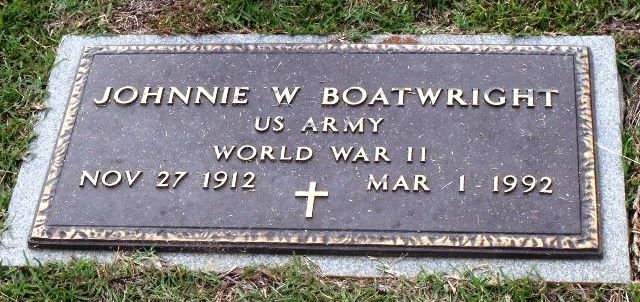 John William Boatwright Gravestone