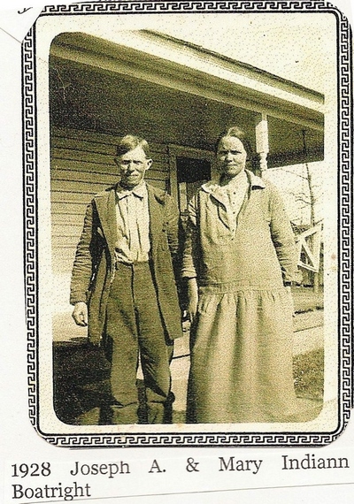 Joseph Allen and Mary Indiana Aikman Boatright