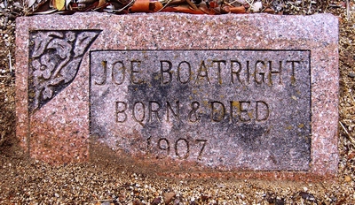 Joseph Blankenship Boatright Gravestone