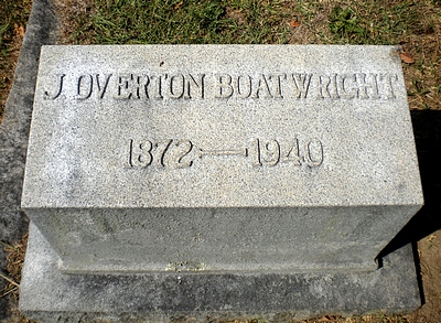 Joseph Overton Boatwright Gravestone
