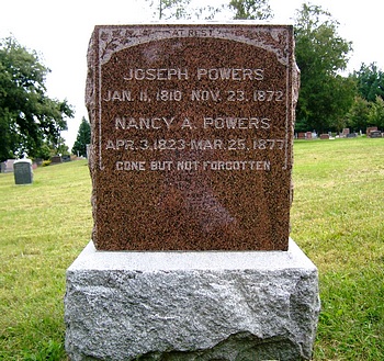 Nancy Allen Boatwright and Joseph Powers Gravestone