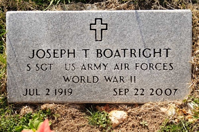 Joseph T. Boatright Gravestone