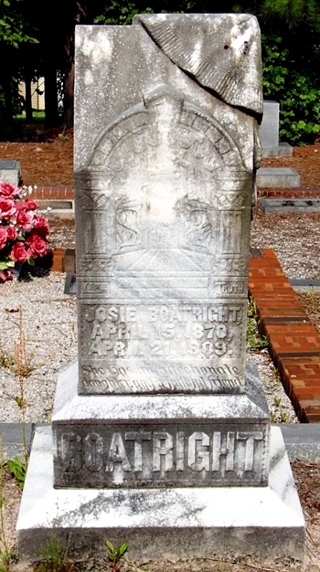 Josie Catherine Boatright Gravestone: