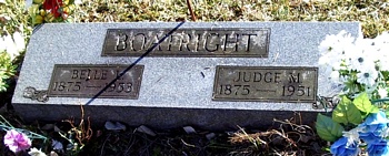 Judge Melvin and Belle Livingston Boatright Gravestone