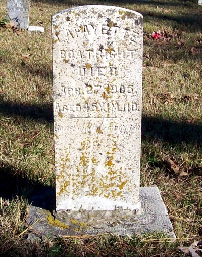 Lafayette Moody Boatright Gravestone