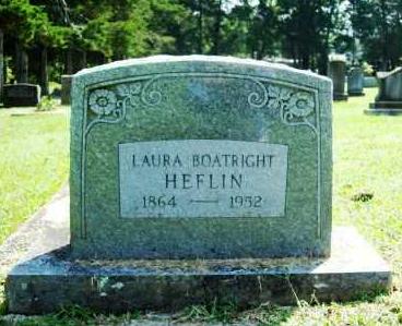 Laura C. Sarah Boatright Heflin Gravestone