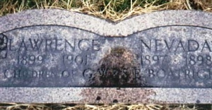 Nevada and Lawrence Boatright Marker