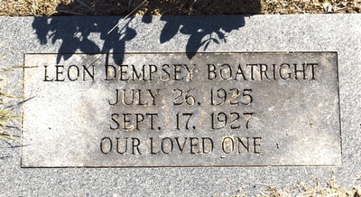 Leon Dempsey Boatright Gravestone