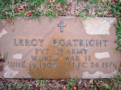 Leroy Boatright Gravestone