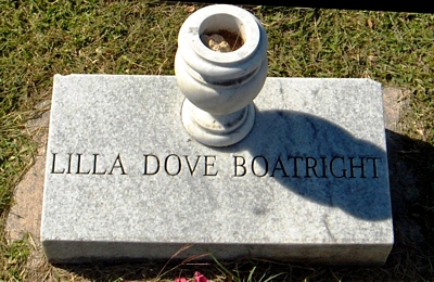 Lilla Dovie Swart Boatright Gravestone