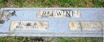 Lillie Read Boatright and Henry Whitson Redwine Marker