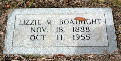 Lizzie Mae Turner Boatright Gravestone