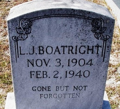 Lonnie J. Boatright Gravestone