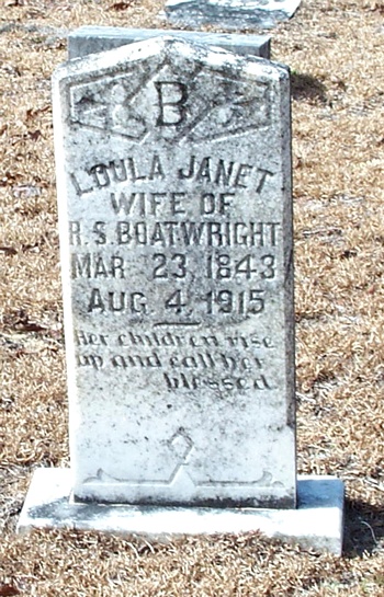 Loula Janet Davis Boatwright Gravestone