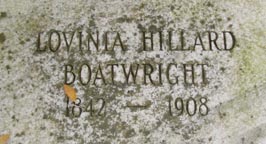 Lovinia Hillard Boatwright Marker