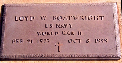 Loyd William Boatwright Gravestone