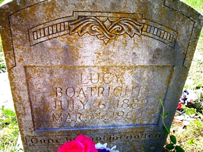 Lucy Warren Boatright Gravestone