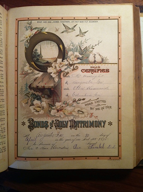 Mack F. Boatwright Bible Pages: