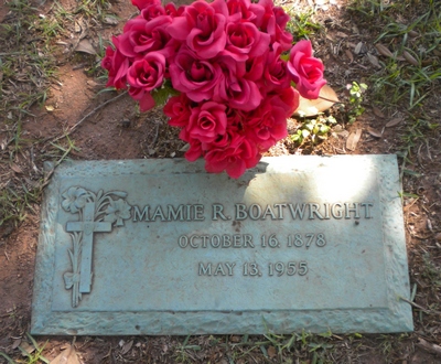 Mamie M. Inabinet Boatwright Gravestone