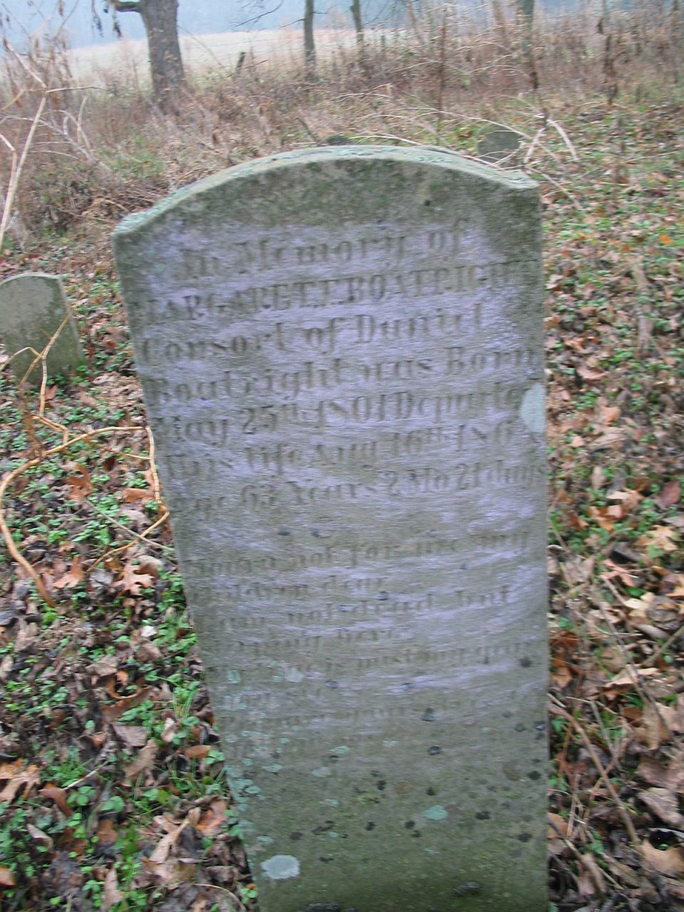 Margaret English Boatright Gravestone