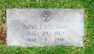 Margaret Flowe Rogers Boatright Gravestone
