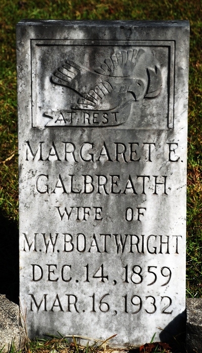 Margaret Elizabeth Galbreath Boatwright Gravestone