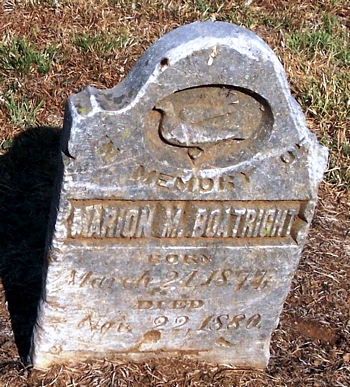 Marion M. Boatright Gravestone