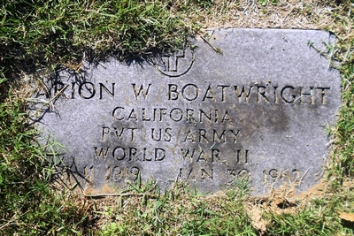 Marion Washington Boatwright Gravestone