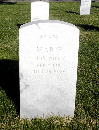 Marie Becker Boatwright Gravestone