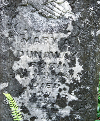 Mary Ann Boatwright Dunaway Gravestone