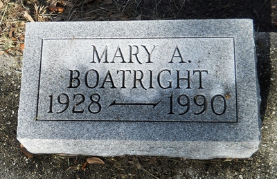 Mary Annie Cribbs Boatright Gravestone