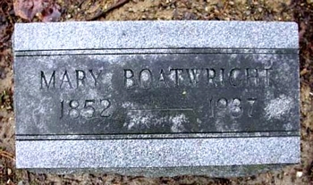 Mary E. Boatwright Gravestone