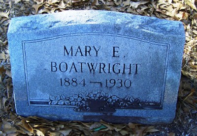 Mary Elizabeth Carter Boatwright Gravestone
