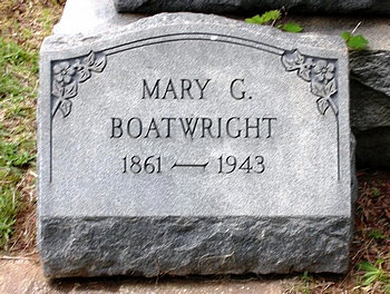 Mary Gibson Boatwright Gravestone