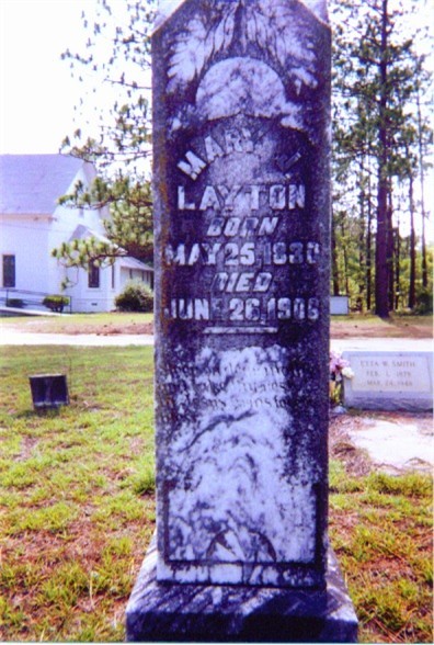 Mary Jane Boatwright Layton Gravestone