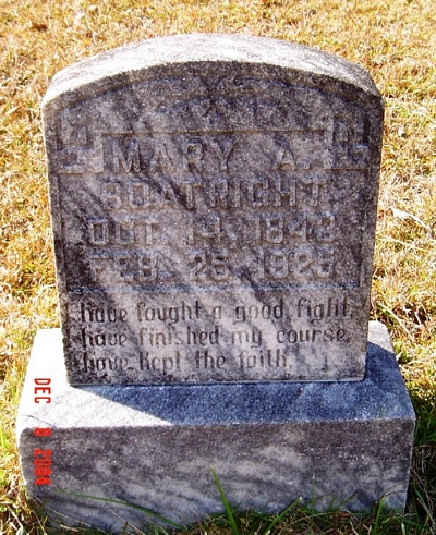Mary A. Boatright Gravestone