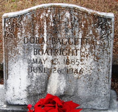 Mattie Dora Baggett Boatright Gravestone