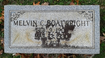 Melvin Christopher Boatwright Gravestone