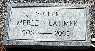 Merle Reese Latimer Boatright Marker