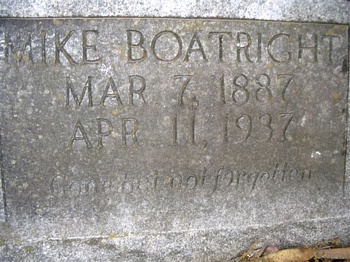 Michael Boatright Gravestone