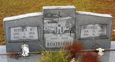 Mitchell Melton and Rebecca Boatright Gravestone