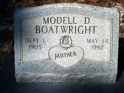 Roxie Modell Duggar Boatwright Gravestone