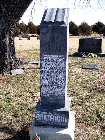 Mary Mollie B. Boatright Marker