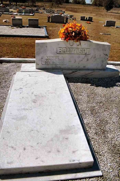 Monroe Allen Boatright Gravestone