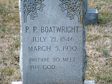 Poindexter Penick Boatwright Gravestone: